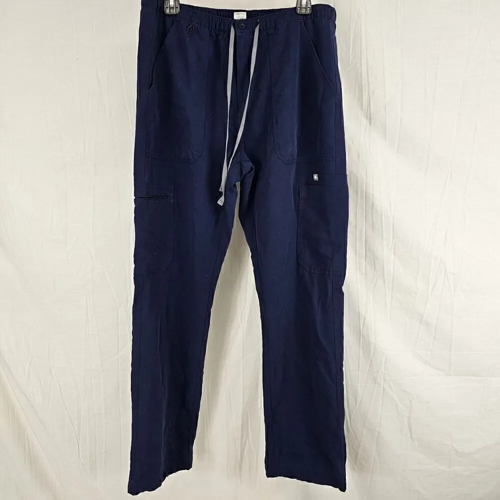Figs Cairo Cargo Scrub Pants Men's Large Navy Blue Technical Collection Medical